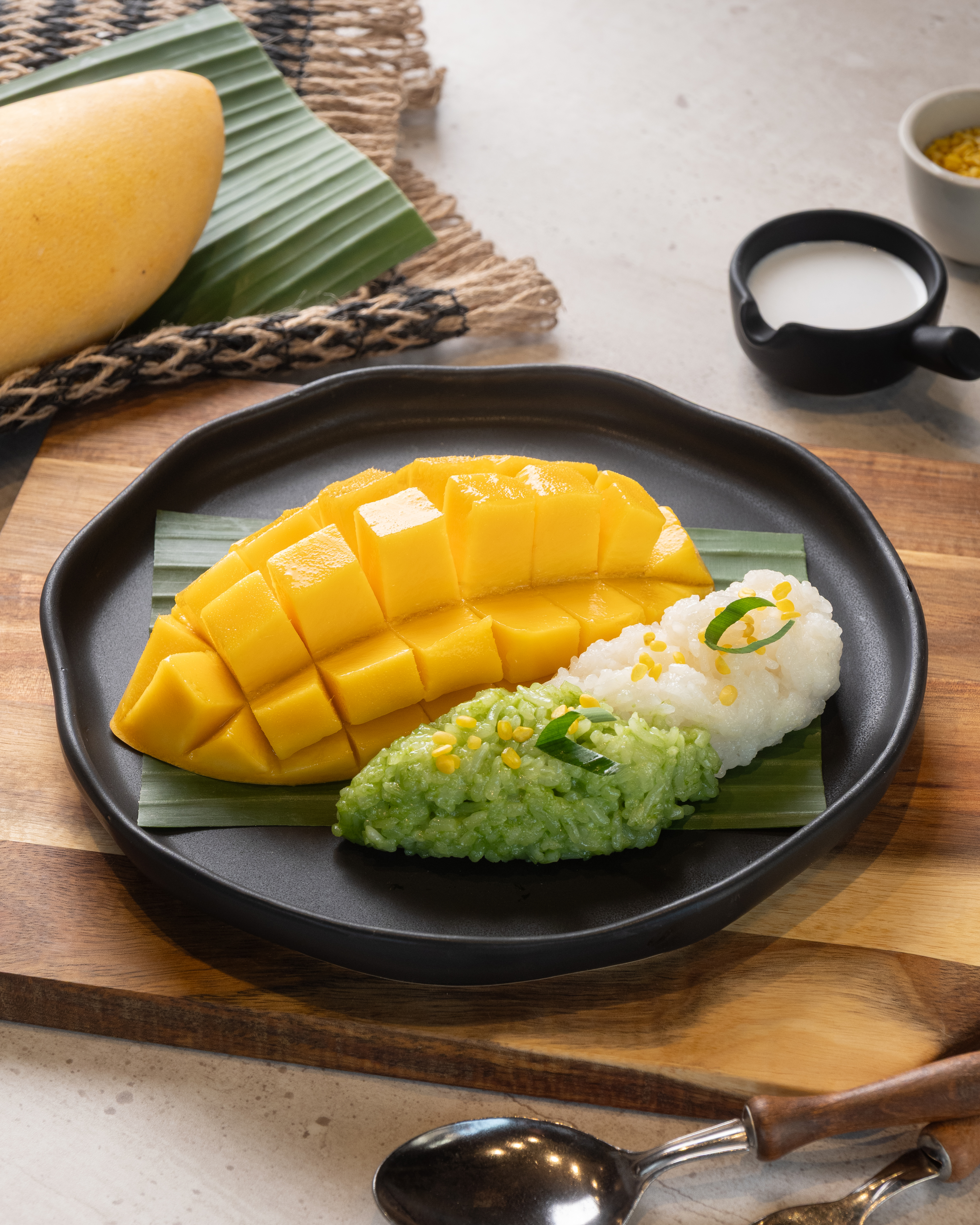 Two people at cooking class